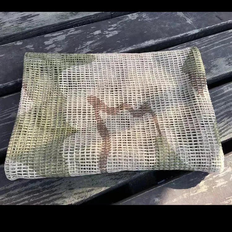 Camo Mesh Tactical Scarf – Breathable Multi-Use Outdoor & Concealment Gear
