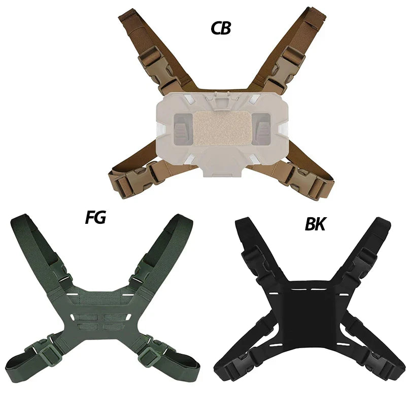 Chest Phone Mount for Tactical Vest - MOLLE Navigation Board Phone Holder