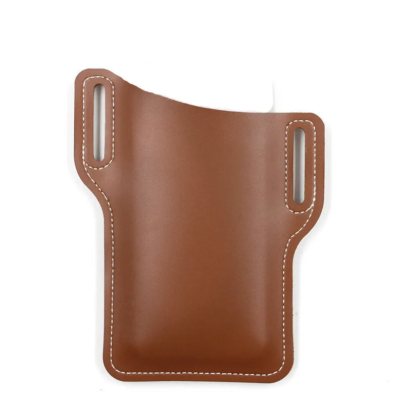Leather Phone Holster for Men – Belt Clip Cell Phone Holster Pouch for iPhone & Smartphones
