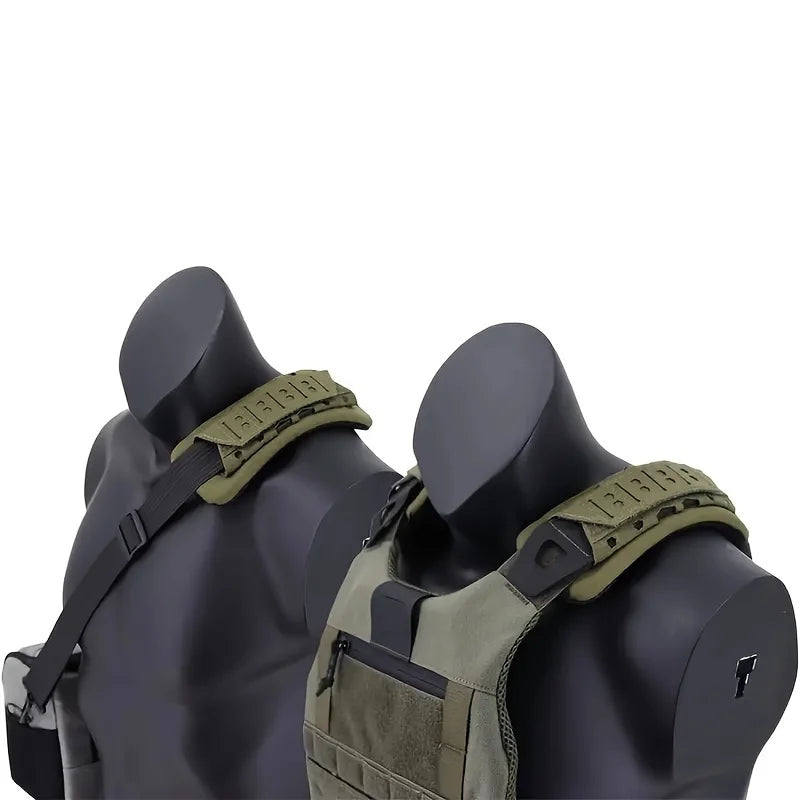 Tactical Shoulder Pads for Backpacks & Vests – Soft Mesh Strap Cushions (2-Pack)