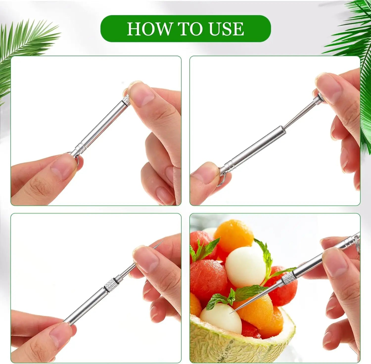 Ultra-Durable Titanium Toothpick – Reusable Waterproof EDC Travel Pick (2/4 Pack)