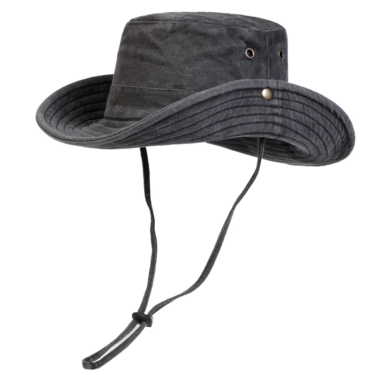Unisex Outdoor Sun Hat with Chin Strap – Wide Brim UV Protection Fishing Hat, Hiking & Men’s Summer Sun Hats