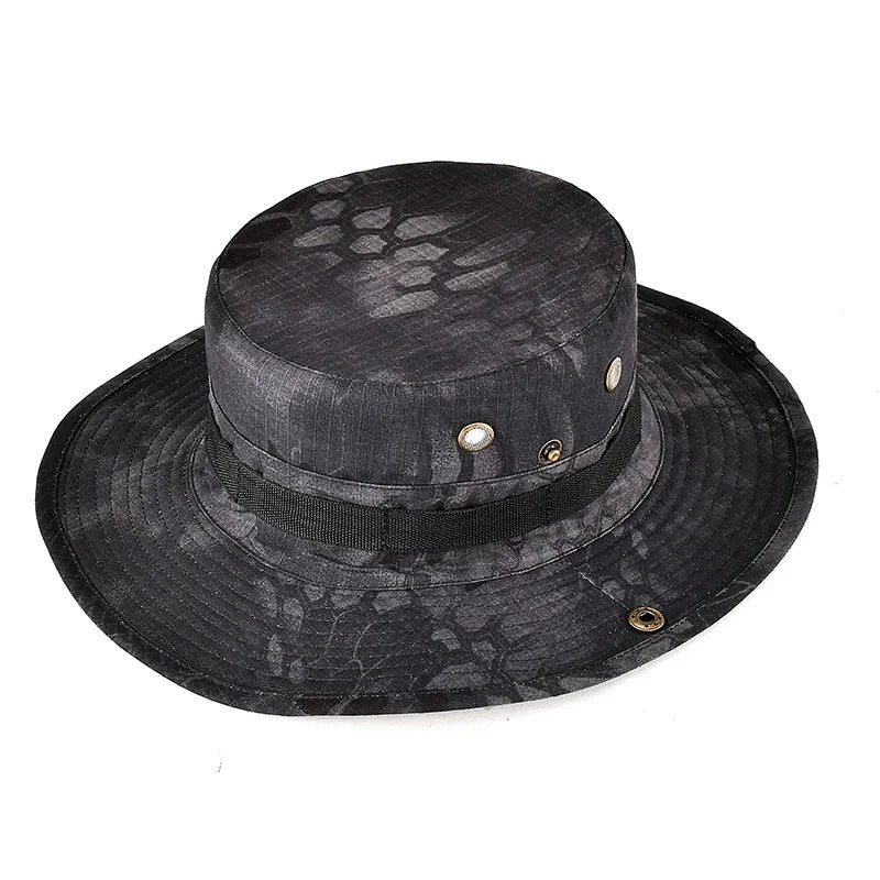 Military Boonie Hat – Tactical Camo Army Bucket Hat, Jungle & Kryptek Floppy Hat for Hunting, Hiking, Fishing, Outdoor Survival