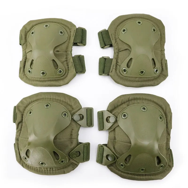 Tactical Knee & Elbow Pads Set – Camo Protective Gear for Hunting, Skating & Outdoor Sports