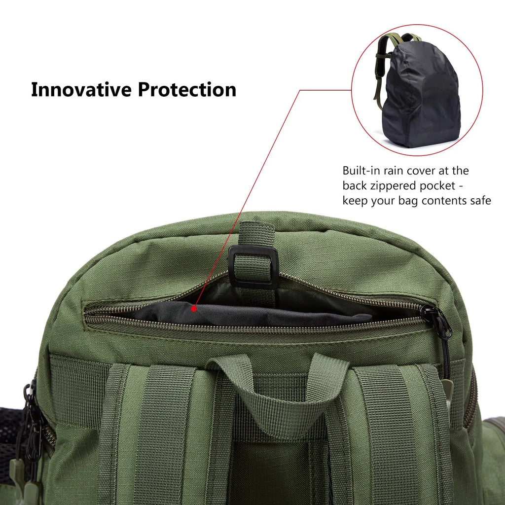 Tactical Fishing Backpack – Lightweight Waterproof Tackle Backpack & Tackle Box Bag