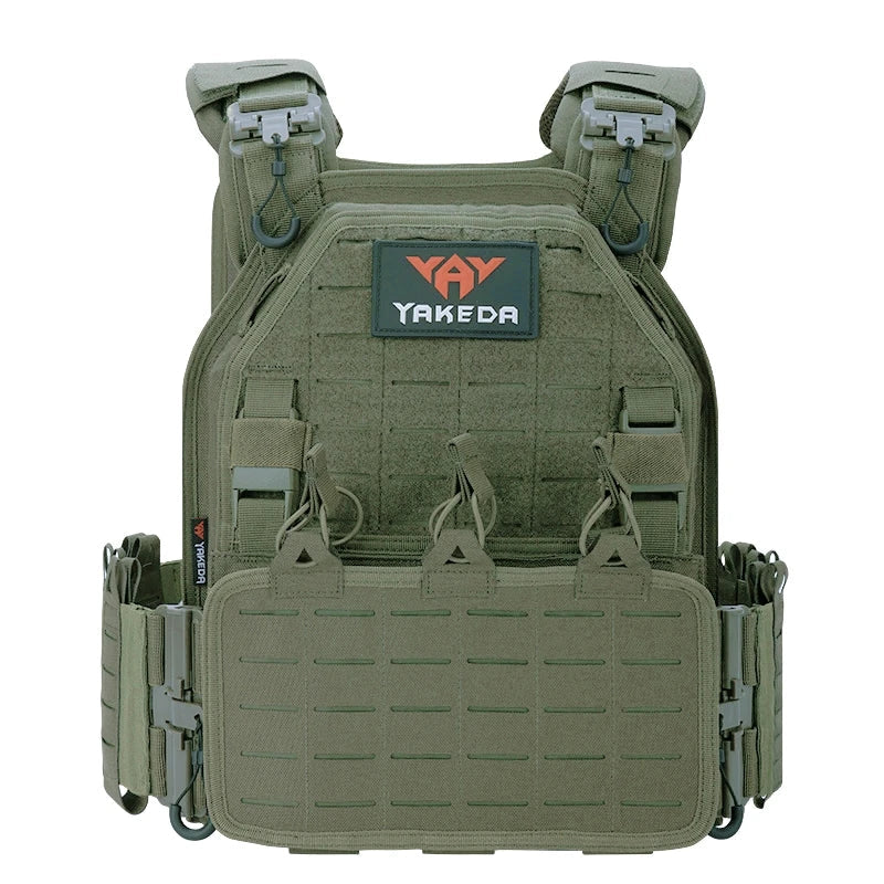MC Camo Tactical Combat Vest – Adjustable Plate Carrier for Outdoor Adventures