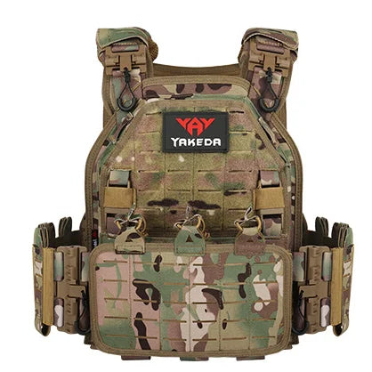 MC Camo Tactical Combat Vest – Adjustable Plate Carrier for Outdoor Adventures