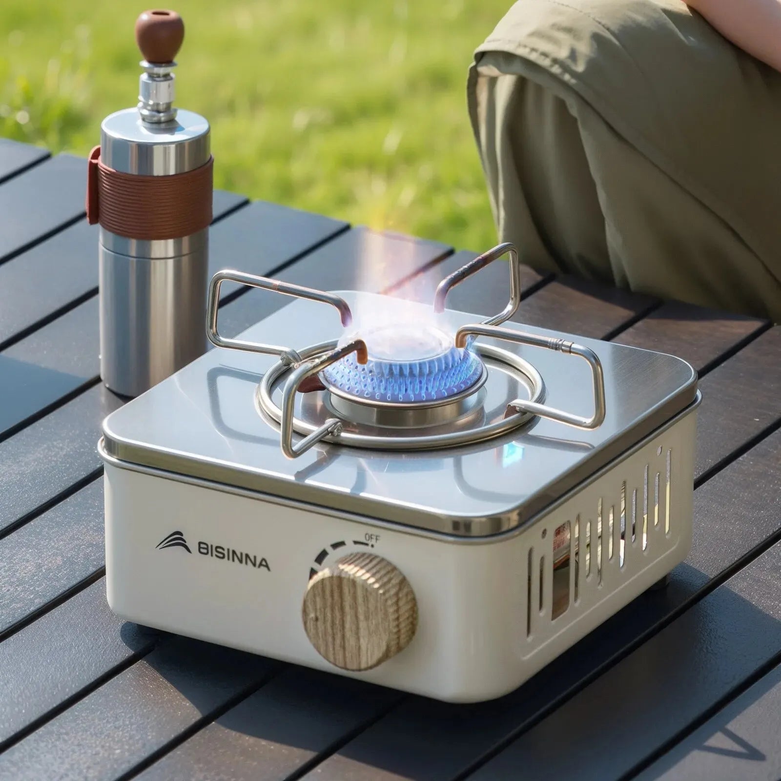 Mini Foldable Camping Stove – Portable Backpacking Gas Stove for Hiking & Outdoor Cooking