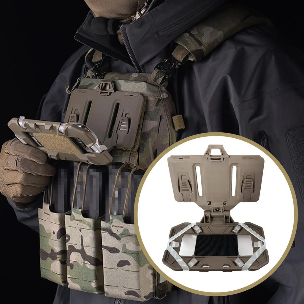 Chest Phone Mount for Tactical Vest - MOLLE Navigation Board Phone Holder