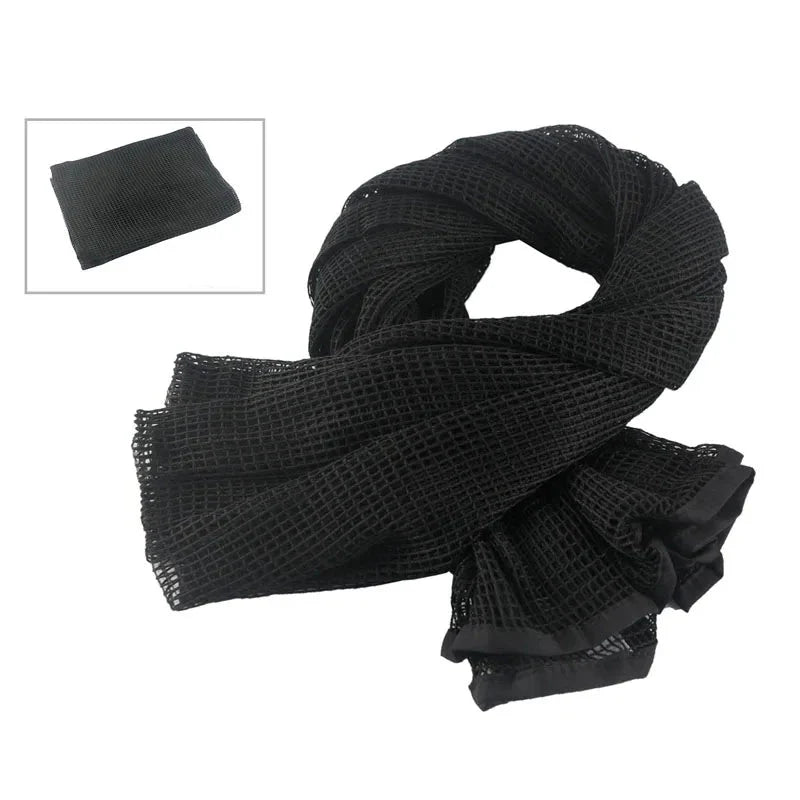 Camo Mesh Tactical Scarf – Breathable Multi-Use Outdoor & Concealment Gear