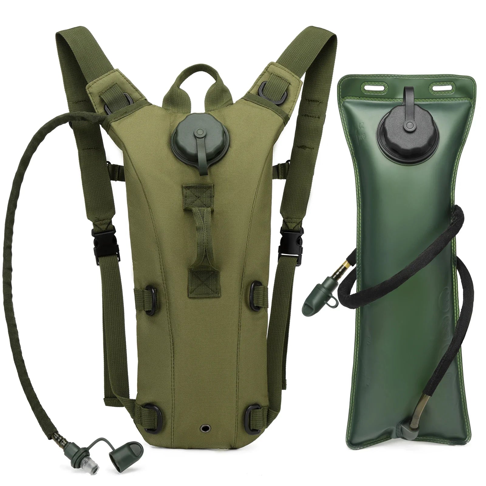 Tactical Hydration Pack Backpack with 3L Bladder – Military-Grade Water Carrier for Hiking, Biking & Outdoor Sports