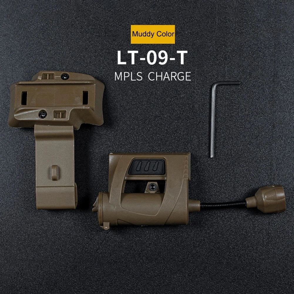 3-Mode Tactical LED Helmet Light with Mount – Hands-Free Outdoor Lighting