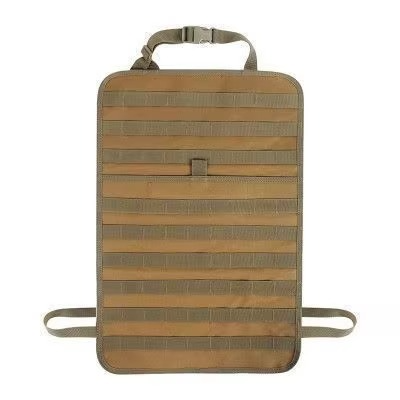 Tactical Back Seat Molle Organizer with 5 Detachable Molle Pouches