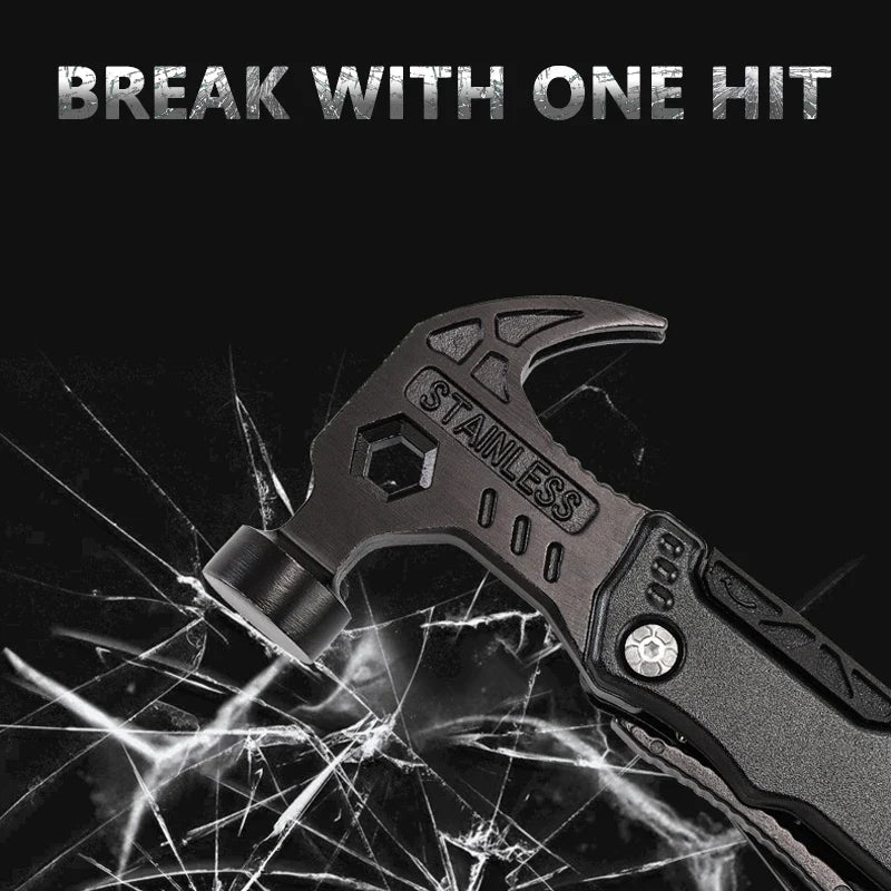 Heavy Duty Multifunctional Pliers with Hammer – 7-in-1 Stainless Steel Survival Multi-Tool for Camping, DIY & Emergencies