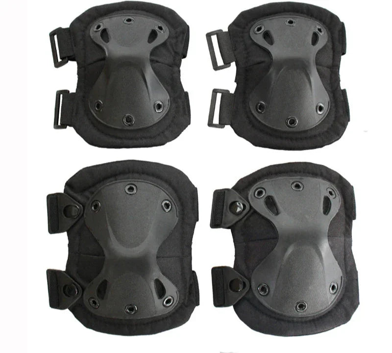 Tactical Knee & Elbow Pads Set – Camo Protective Gear for Hunting, Skating & Outdoor Sports