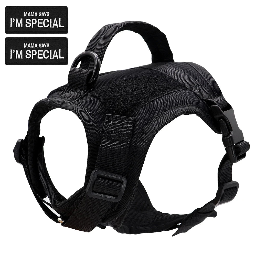 Cat Harness Vest – Tactical, Comfortable, Secure & Adventure-Ready with D-Ring Leash Clip