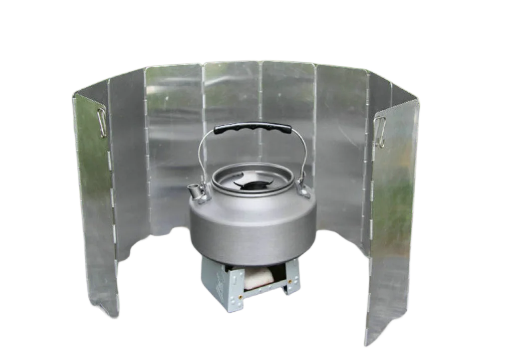 Camping Stove Windscreen – Portable Folding Gas Stove Windshield for Backpacking & Outdoor Cooking