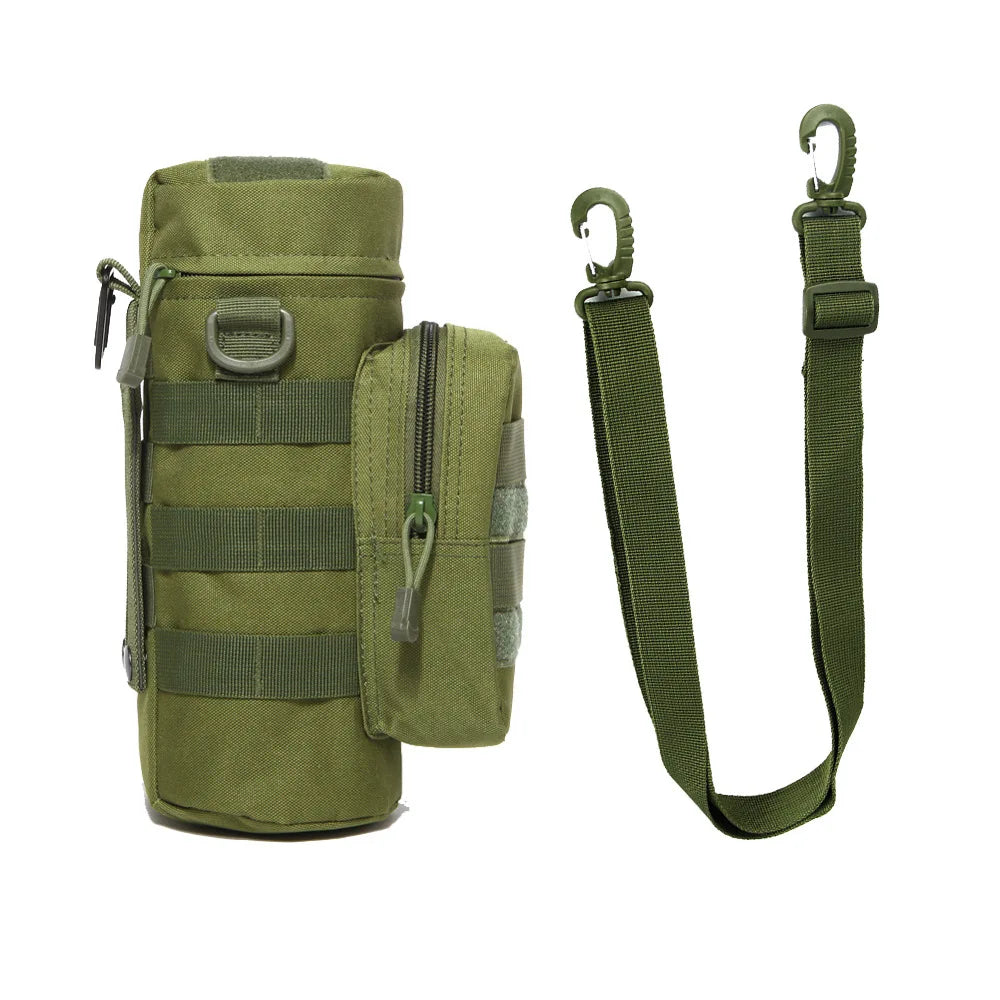 Tactical MOLLE Water Bottle Pouch – Insulated Carrier with Detachable Strap