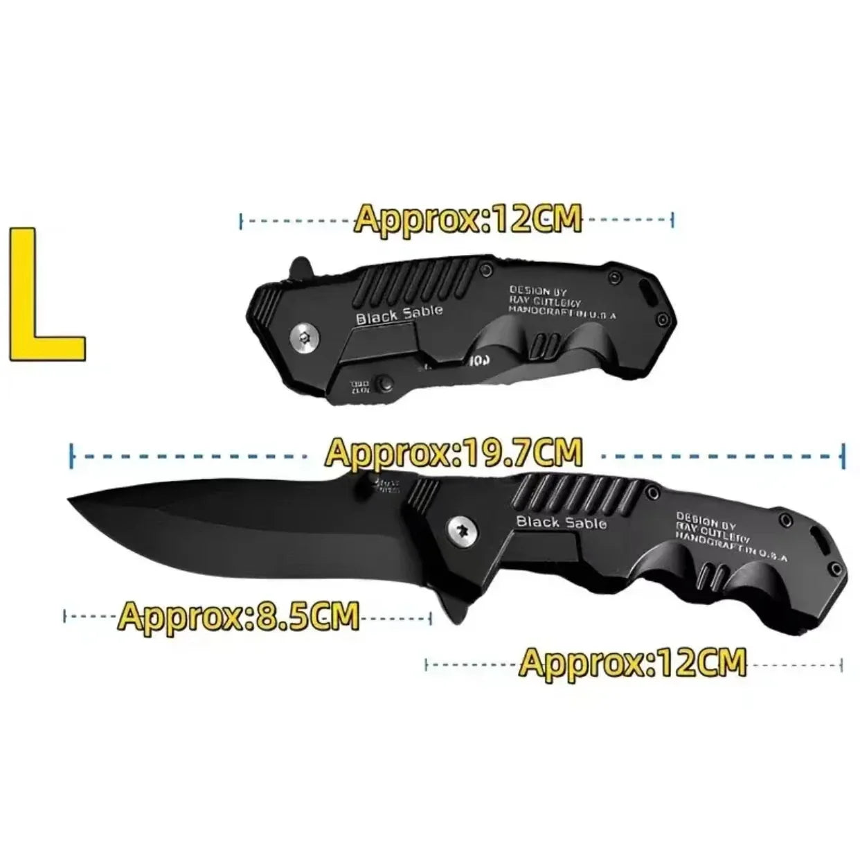 EDC Stainless Steel Folding Knife – Sharp Tactical Pocket Knife for Outdoor Adventures