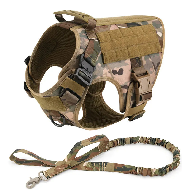 Heavy-Duty Tactical No-Pull Dog Harness Kit
