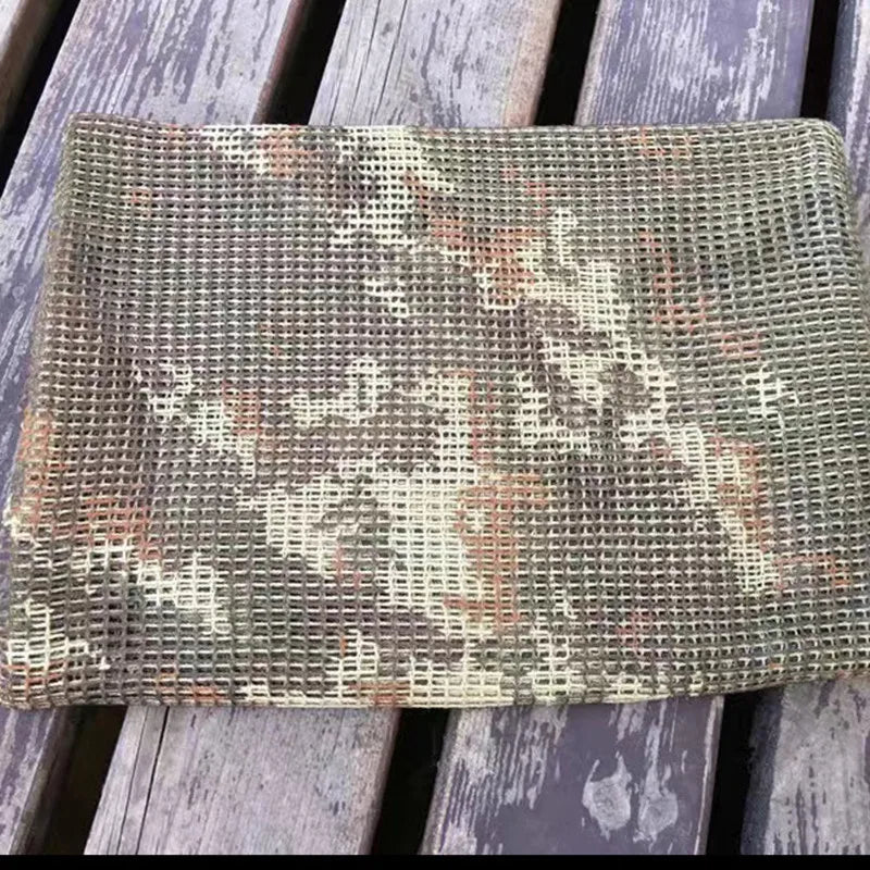 Camo Mesh Tactical Scarf – Breathable Multi-Use Outdoor & Concealment Gear