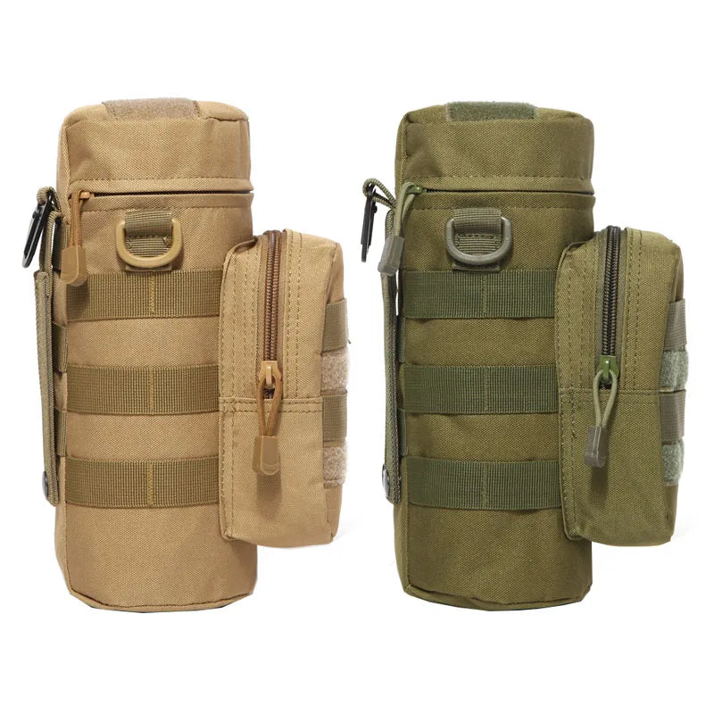 Tactical MOLLE Water Bottle Pouch – Insulated Carrier with Detachable Strap