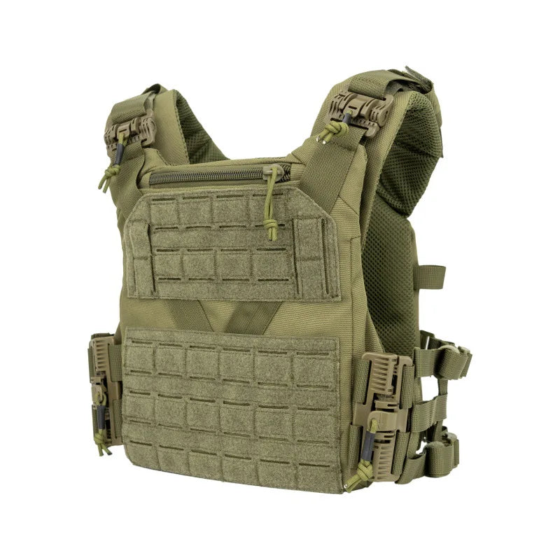 Tactical Vest with MOLLE System – Military Combat Plate Carrier (Adjustable, Breathable)