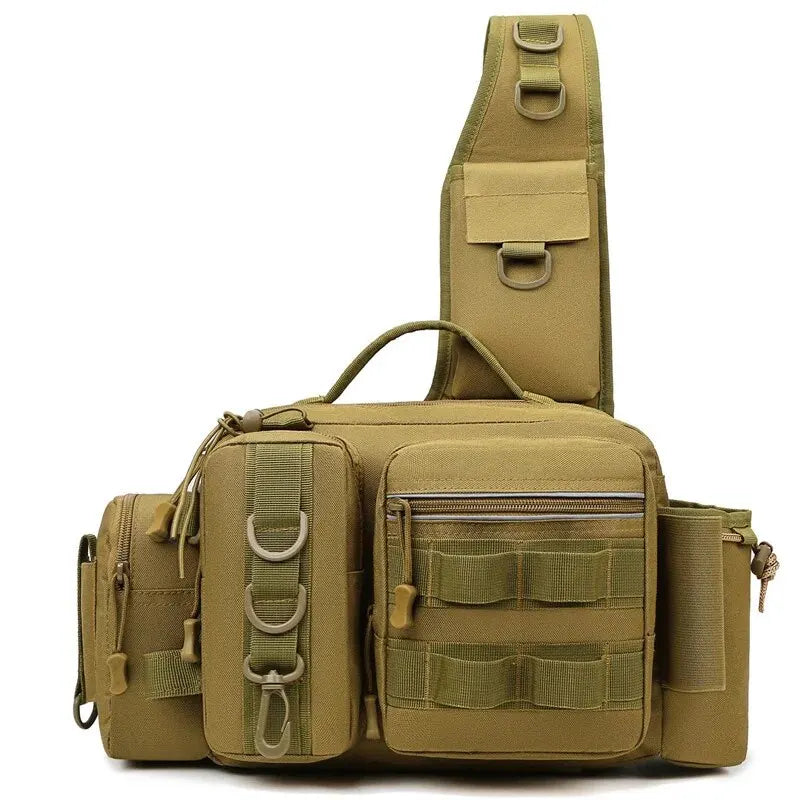 Fishing Backpack with Rod Holder – Waterproof Tactical Tackle Bag