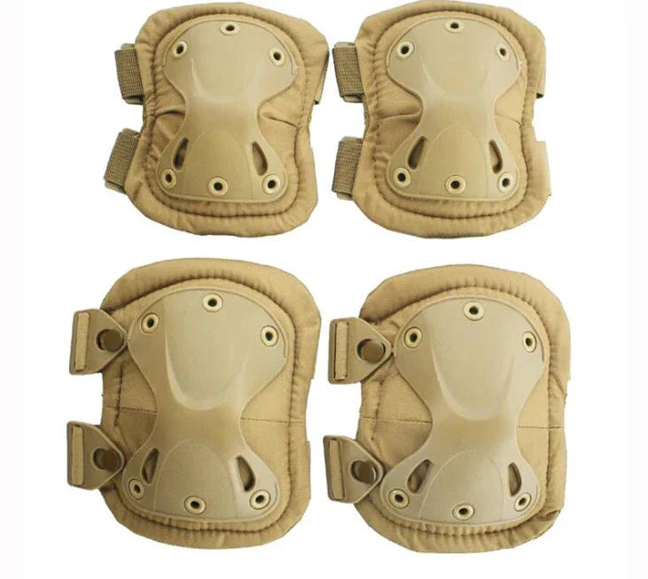 Tactical Knee & Elbow Pads Set – Camo Protective Gear for Hunting, Skating & Outdoor Sports
