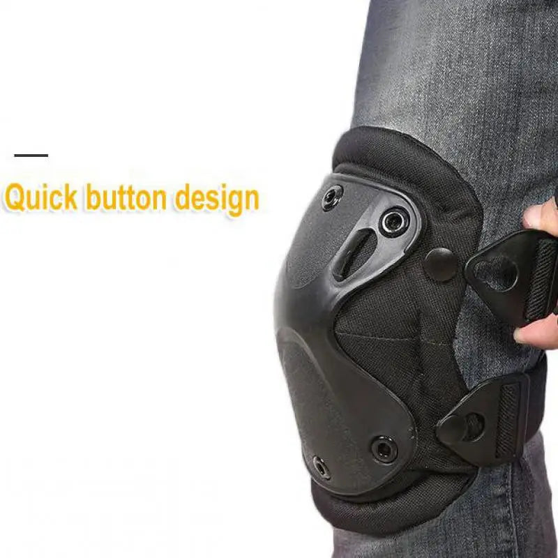 Tactical Knee & Elbow Pads Set – Camo Protective Gear for Hunting, Skating & Outdoor Sports