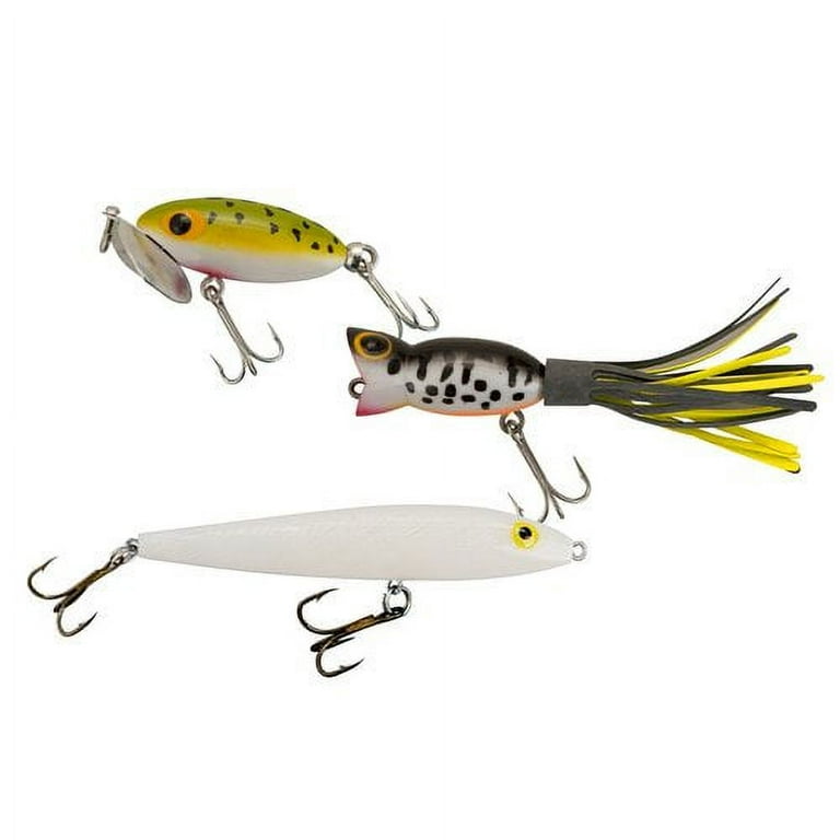Hard Body Fishing Lure Assortment — Crankbaits, Spinnerbaits, Topwater Poppers & Jerkbaits, 12-Piece