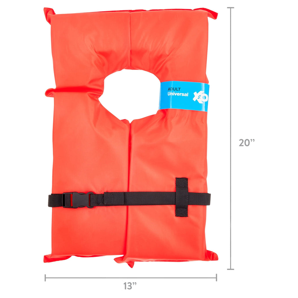 Adult Orange U.S. Coast Guard Approved Type II Life Jacket