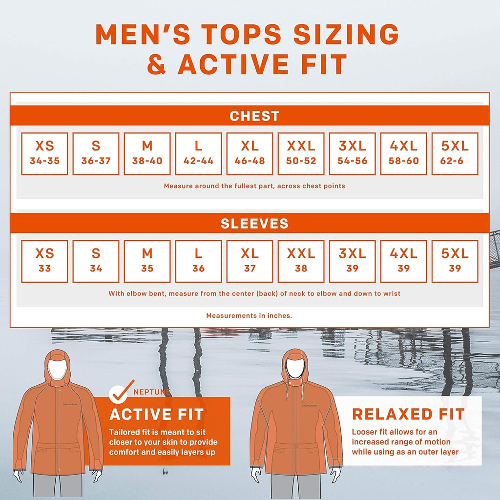 Grundens Men's Neptune Commercial Fishing Pullover Anorak - Waterproof and Adjustable