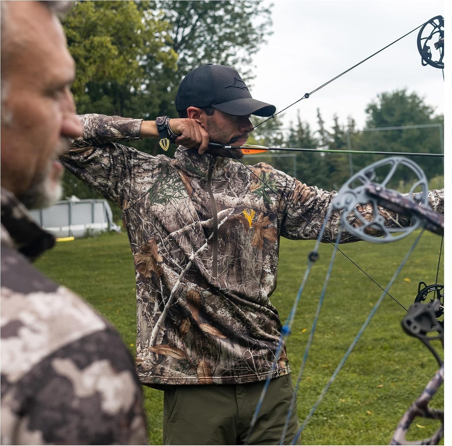 Men's Camouflage 1/4 Zip Performance Shirt