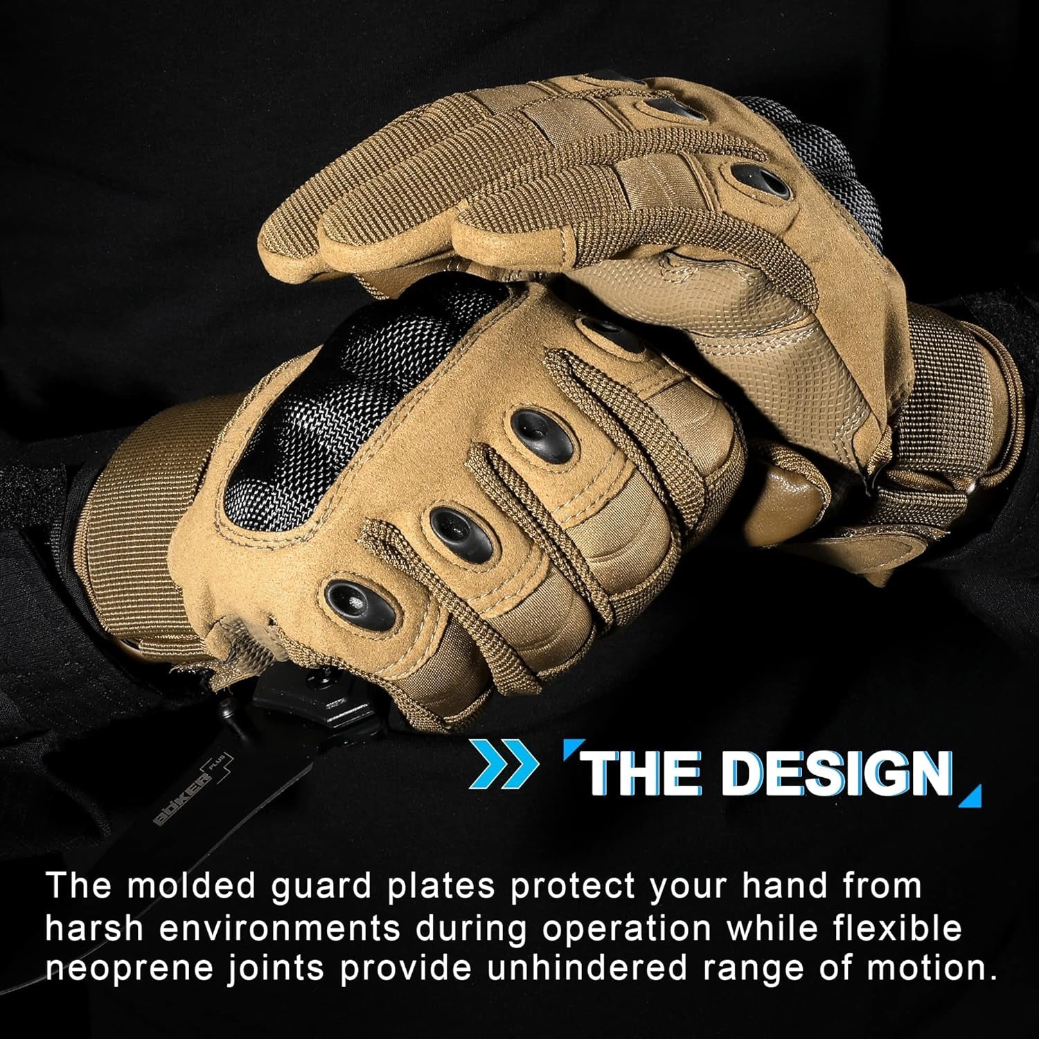 Men's Tactical Gloves with Touchscreen Capability for Airsoft, Paintball, and Motorcycle Use