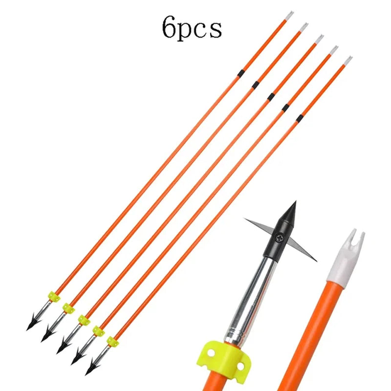 Fiberglass Compound Bow Hunting Arrow for Archery and Slingshot Hunting