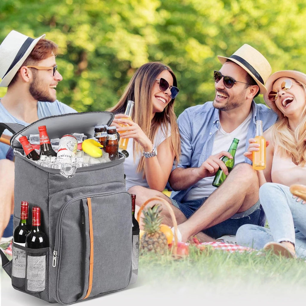 Insulated Leak Proof Waterproof Cooler Backpack - Gray