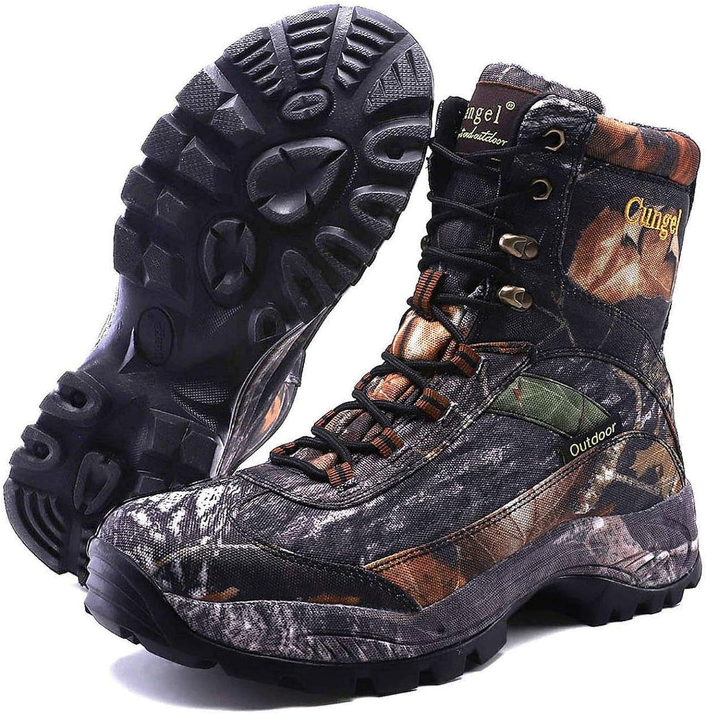 Men's Waterproof Camo Hunting Boots: Anti-Slip, Lightweight, and Durable Outdoor Hiking Shoes