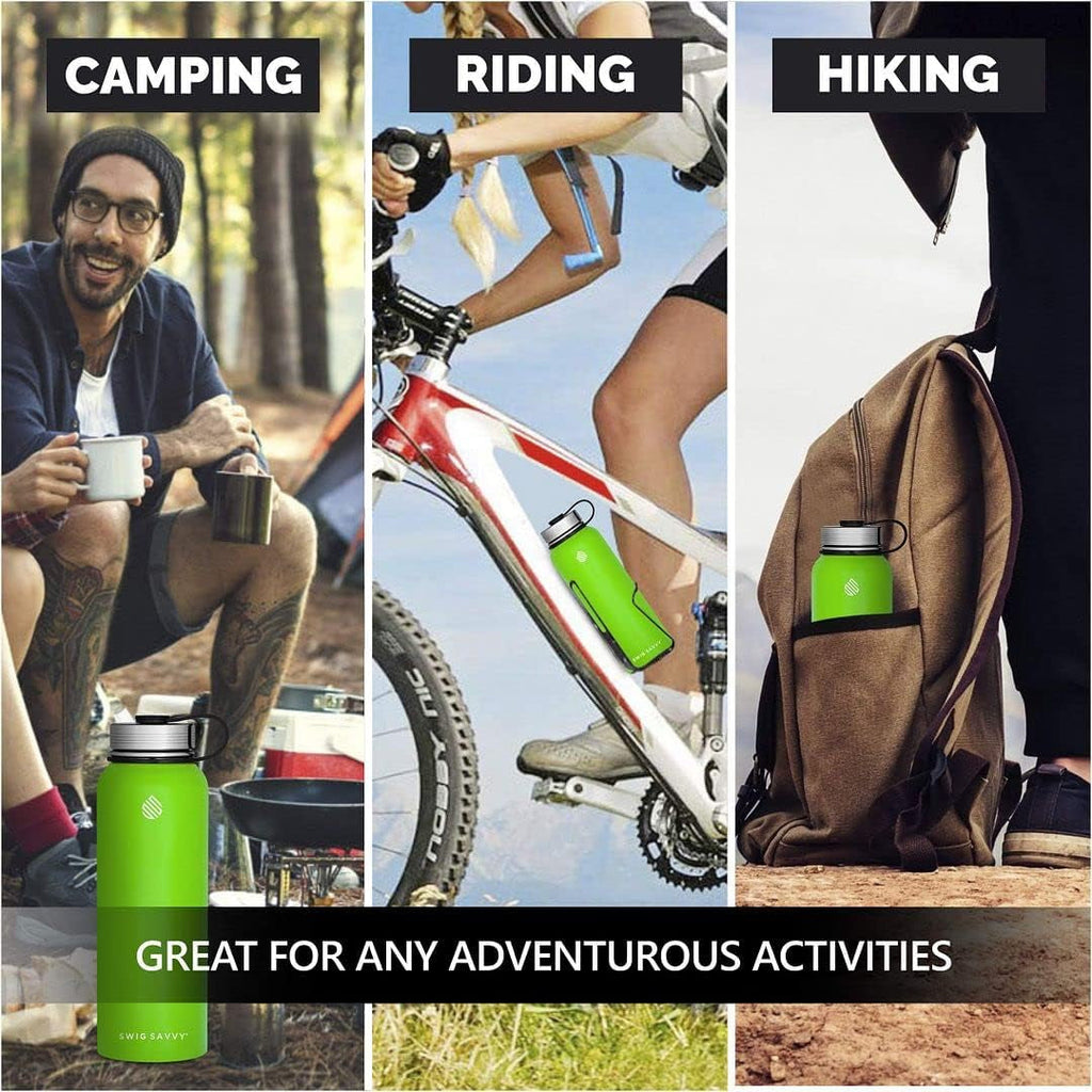Insulated Stainless Steel Sports Water Bottle - 32 oz
