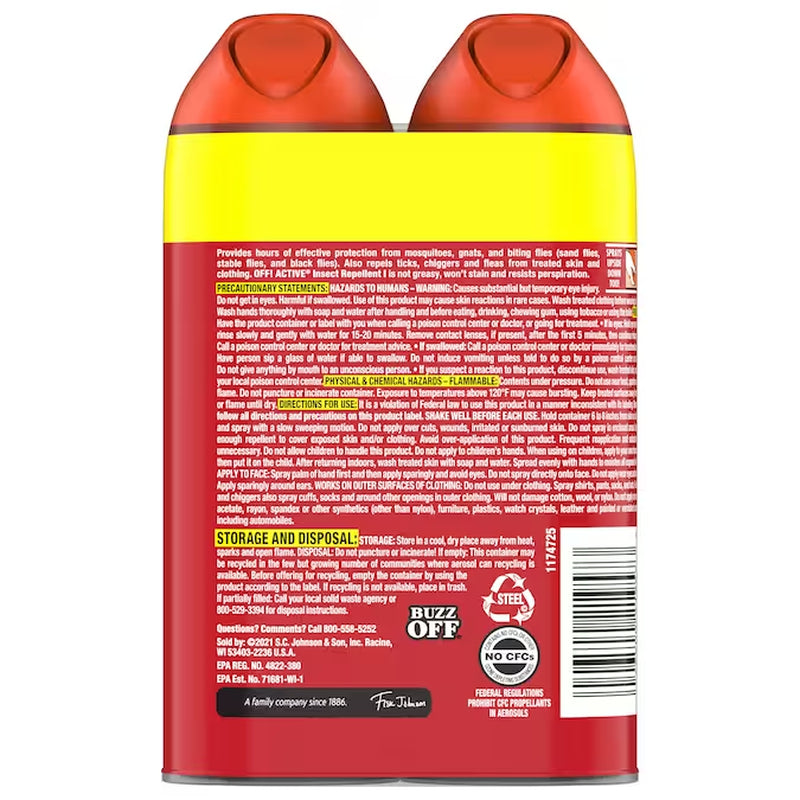 Outdoor Bug Repellent Spray - 6-Oz