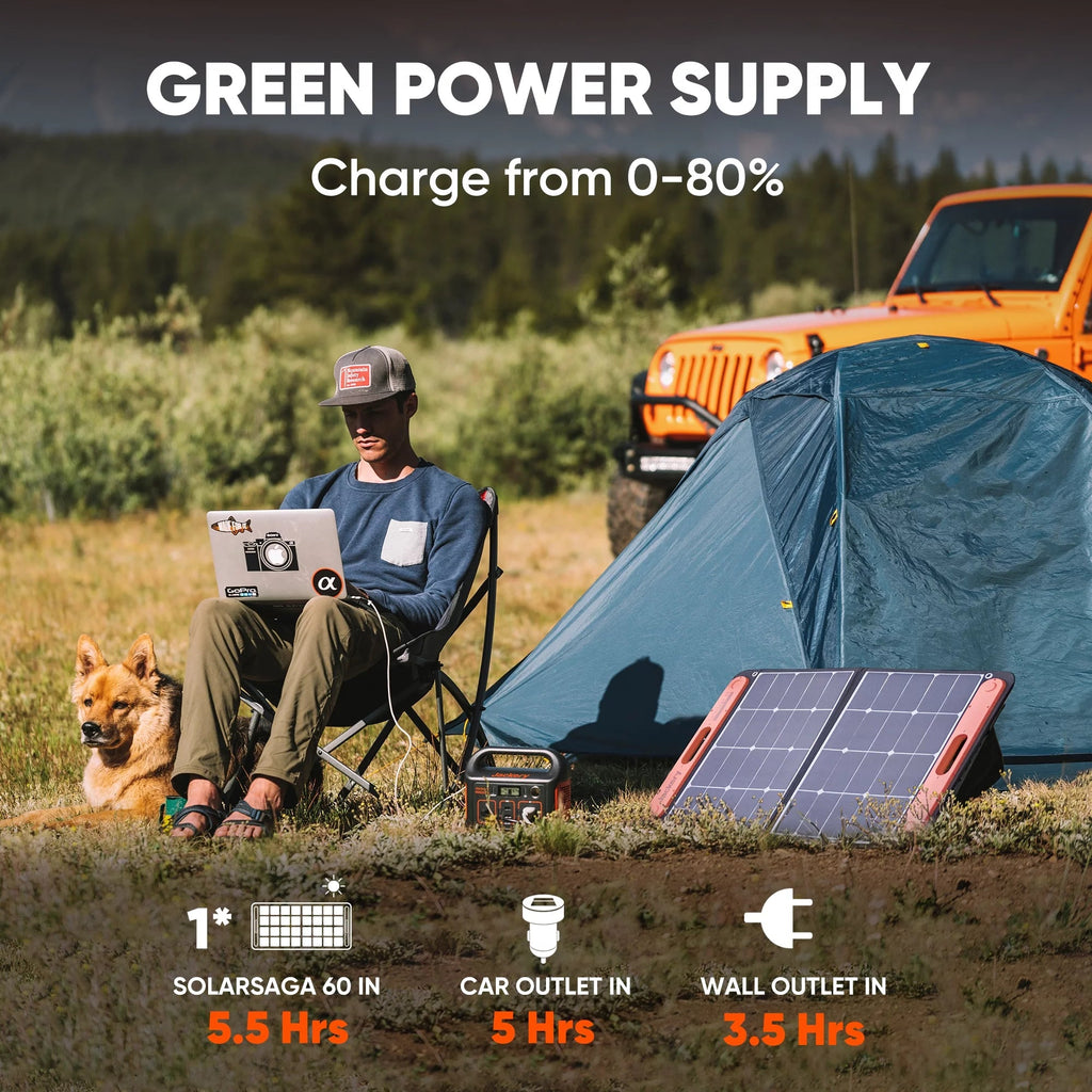 Explorer 240 Portable Power Station with 240Wh Lithium Battery, 110V/200W AC Outlet, Ideal for Outdoors, Camping, Travel, Hunting, and Emergencies (Solar Panel Compatible)