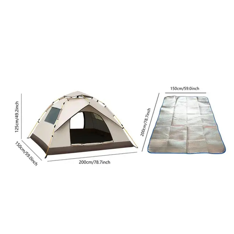 Automatic Waterproof Sun Protection Camping Tent for Patio Picnics