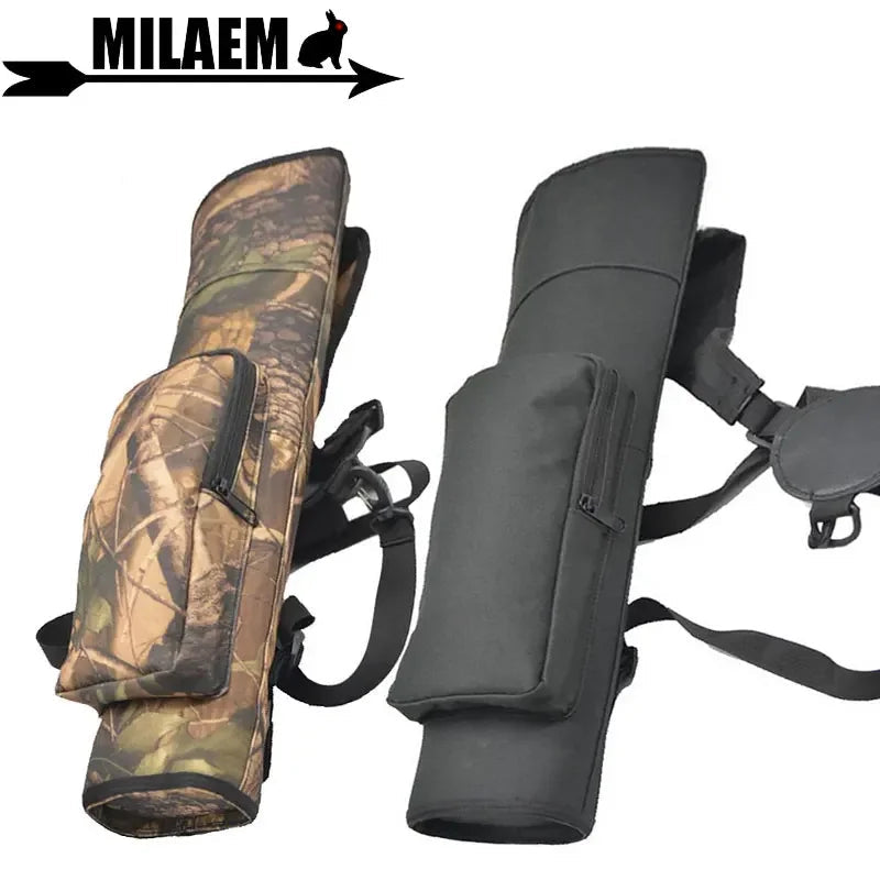 Archery Arrow Quiver Backpack Shoulder Bag - Holds 40 Arrows - For Compound and Recurve Bow Hunting