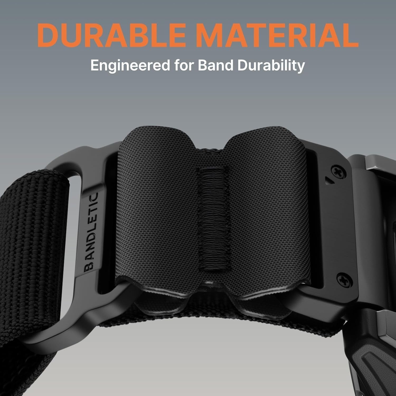 Bandletic Compatible with Garmin Instinct Watch Band - 22Mm Quick Fit Rugged Nylon Strap for Fenix 8 E 47Mm/7 6 Pro/5 Plus/Instinct 2 3 E 45Mm /Forerunner 965/955/945 /Approach S70/S62/S60/Epix Pro