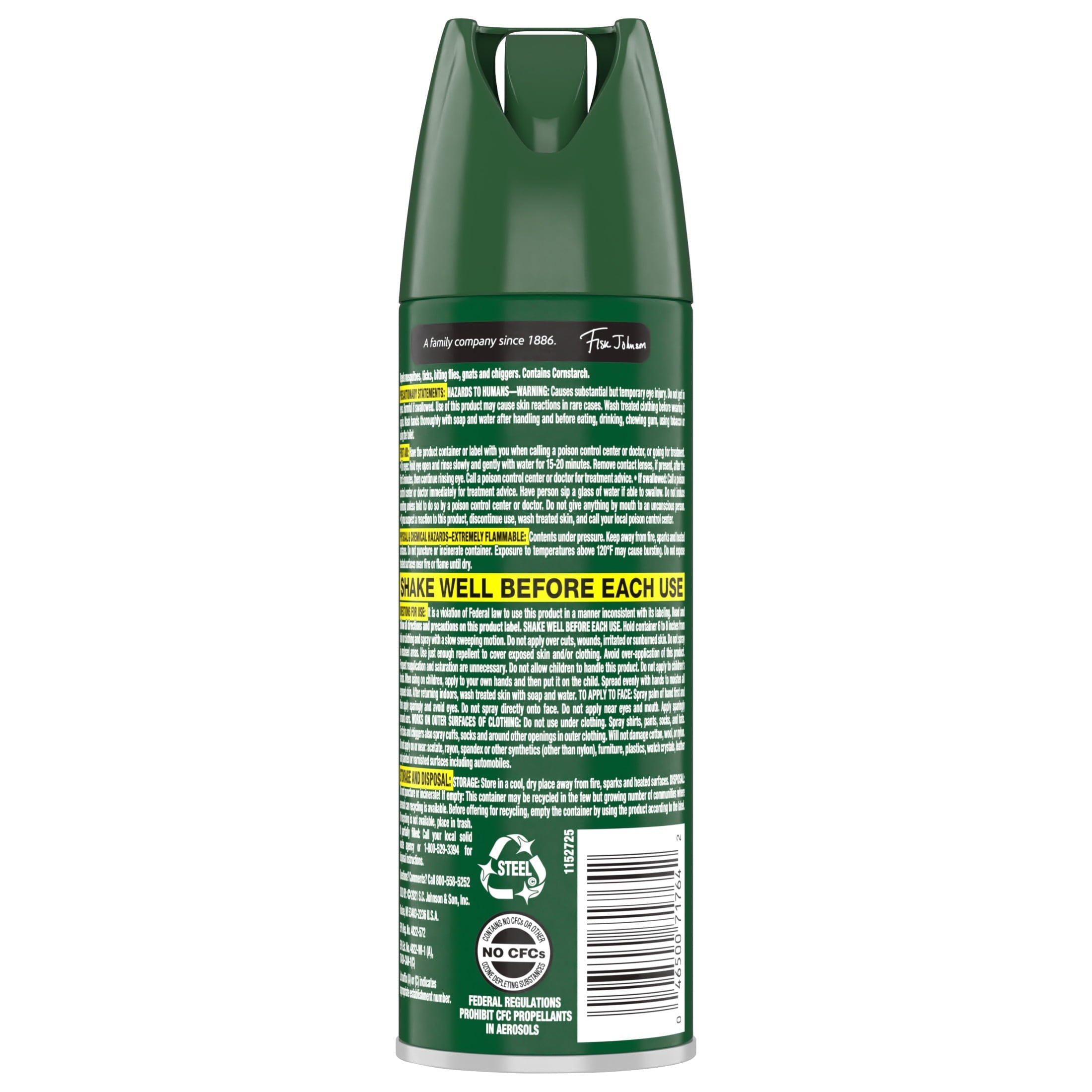 Deep Woods Long Lasting Protection Insect Repellent Aerosol with 25% Deet - 4 oz