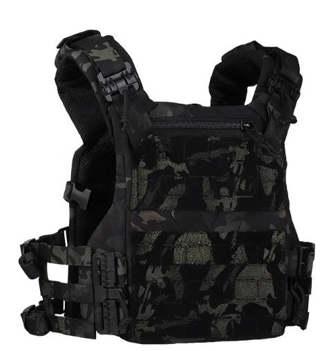 Tactical Vest with MOLLE System – Military Combat Plate Carrier (Adjustable, Breathable)