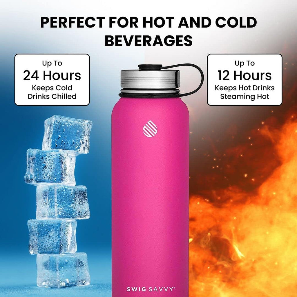 Insulated Stainless Steel Sports Water Bottle - 32 oz