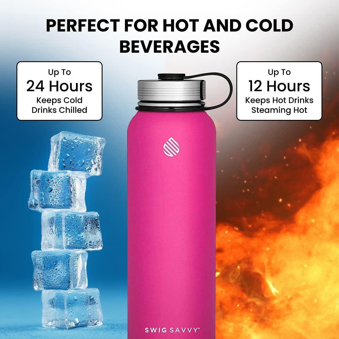 Insulated Stainless Steel Sports Water Bottle - 32 oz