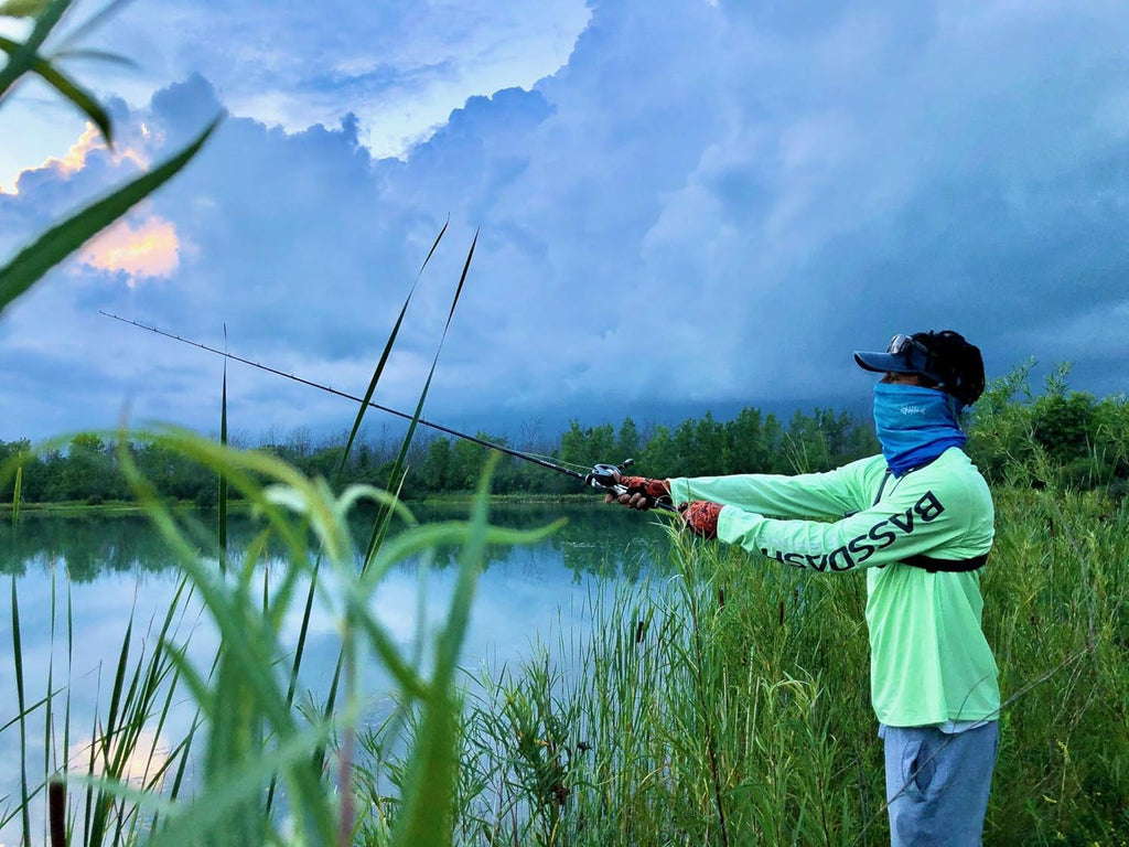 Men's Fishing Long Sleeve T-Shirt with UV Sun Protection UPF 50+