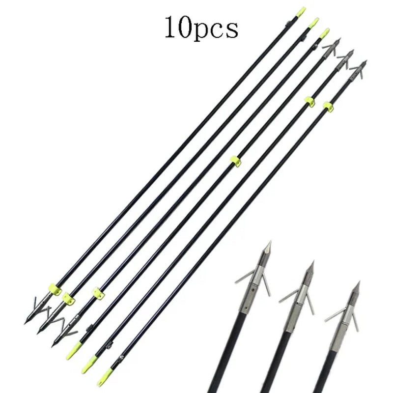 Fiberglass Compound Bow Hunting Arrow for Archery and Slingshot Hunting